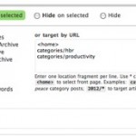 Choosing a widget control plugin for Wordpress
