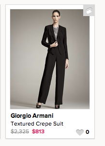 black pantsuit