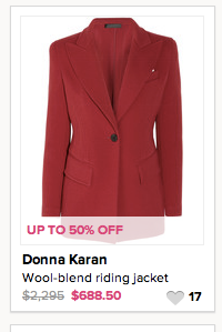red blazer