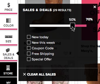 sale slider