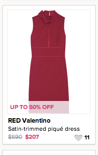 valentino red dress