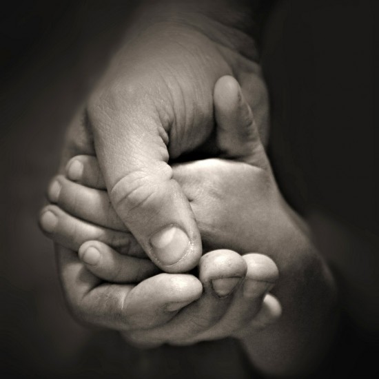 parent and child hands