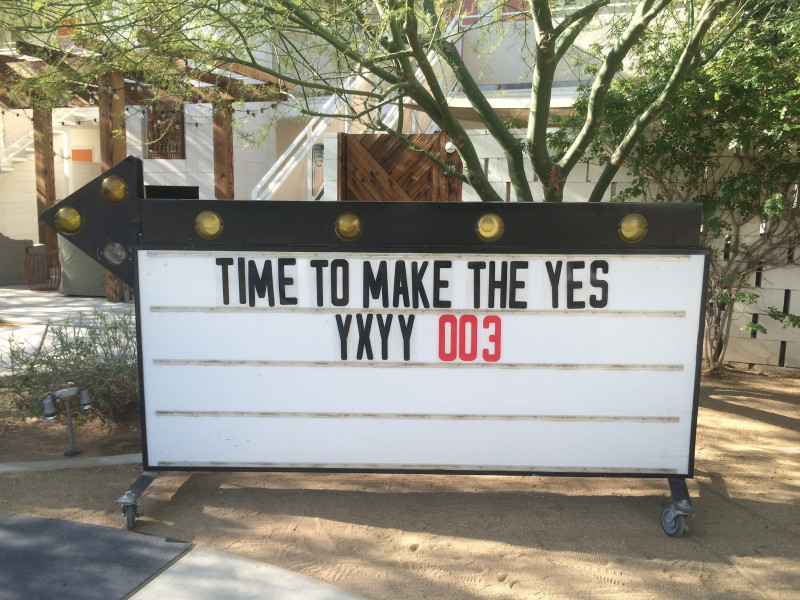 Time to Make the Yes sign