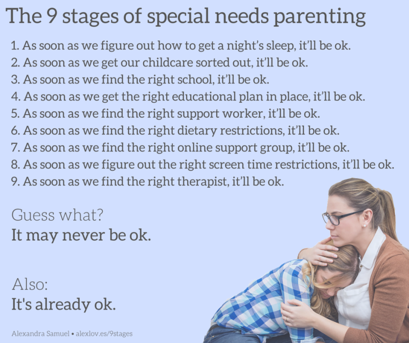 The nine stages of special needs parenting