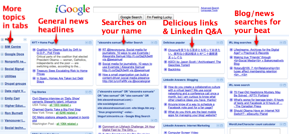 Social media for journalists: 9 feeds for your iGoogle dashboard