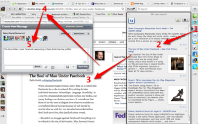 Using RockMelt with HootSuite and Feed.ly