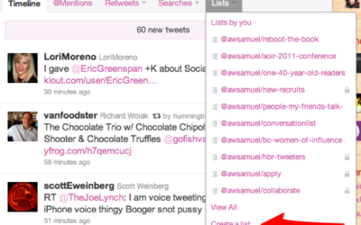 4 easy steps to creating a Twitter list from your conference backchannel