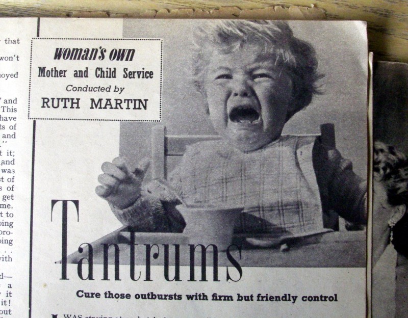 old magazine story on tantrums