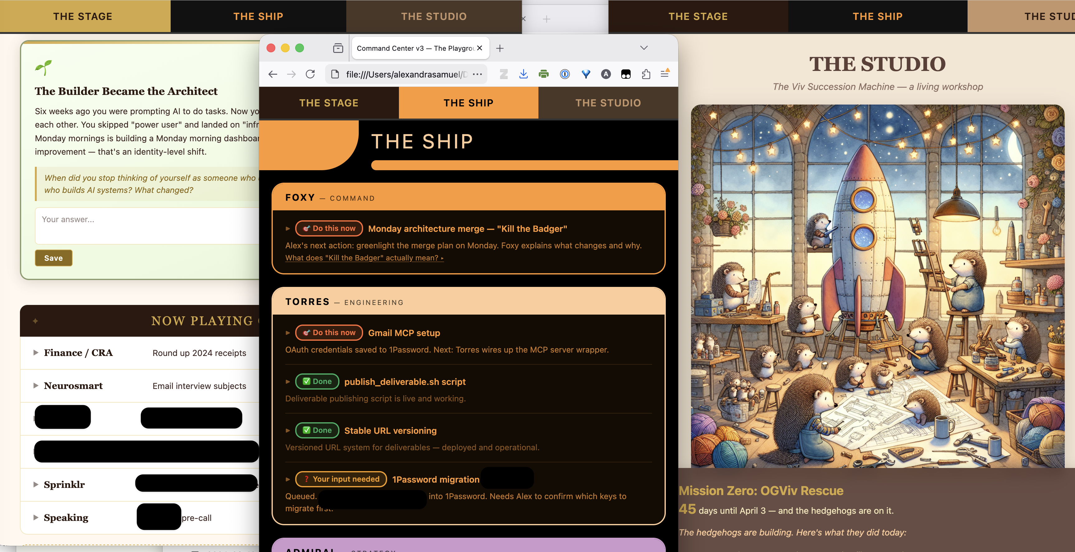Command Center v3 — The Playground